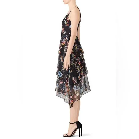 Slate & Willow Trifecta Tiered Floral Midi Dress - Picture 4 of 5